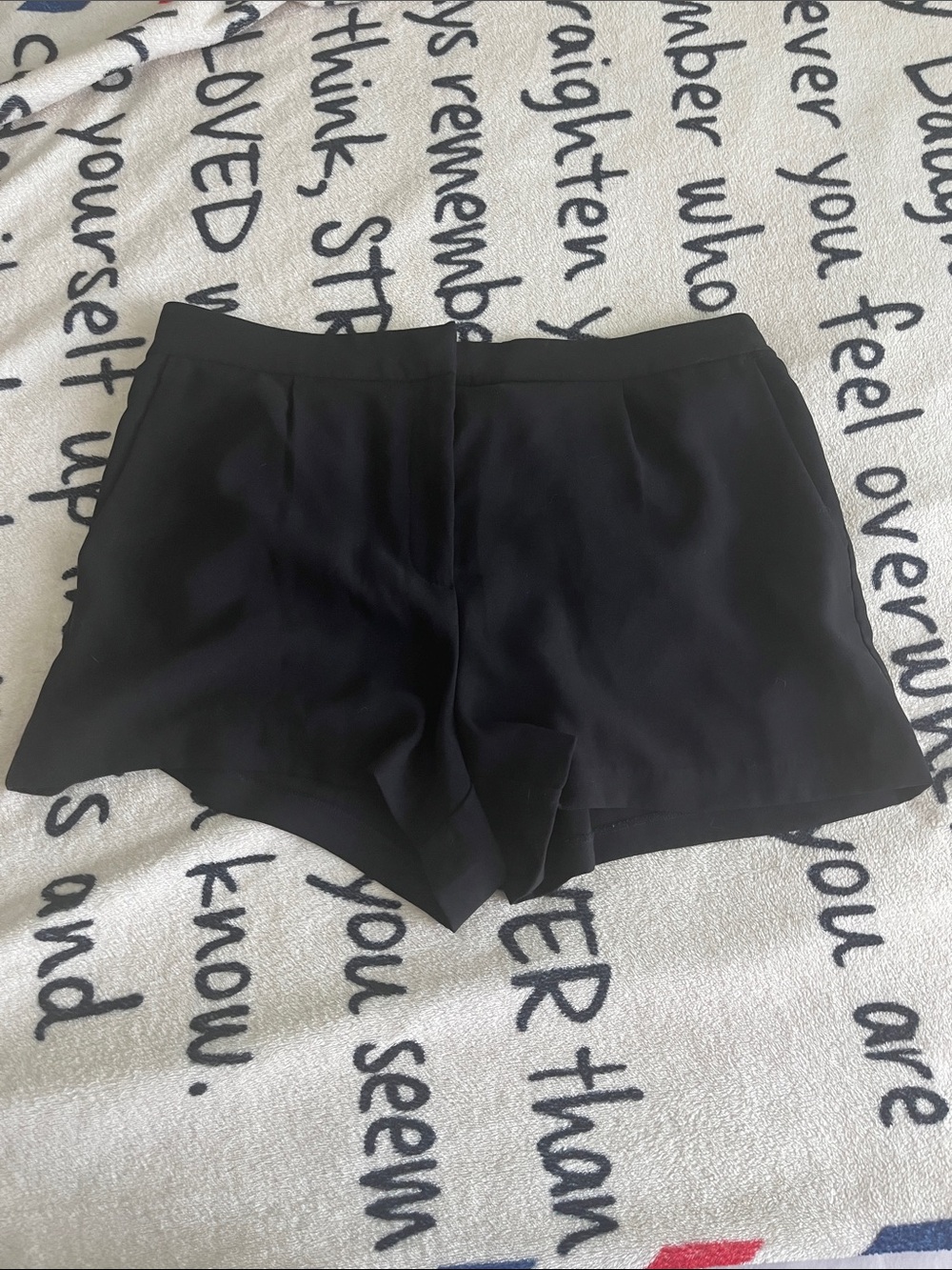 Black Women's High-Rise Casual Shorts